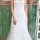 Stunning lace straps slim a line wedding dresses