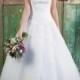 Beautiful illsuion tulle bateau neck princess ball gown wedding dress