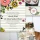 Garden Affair Printable Wedding Invitation - JPress Designs - modern, simple, floral, outside, casual, popular, monogram, organic