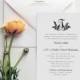 Flourish Monogram Printable Wedding Invitations by JPress Designs - letterpress, classic, simple, traditional, wedding suite