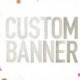 Custom Banner available in Either Gold Glitter or Silver Glitter - letters measure 5.5 inches high