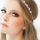 Crystal Ribbon Headband, Wedding Headband, Bridal Rhinestone Headband, Ribbon Headband