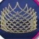 The Small Gold Rayne - Rhinestone Tiara - Pageant, Wedding, Prom, Homecoming, or Bridesmaid Crown