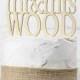 6" Wide Rustic Wedding Cake Topper or Sign Mr and Mrs Topper Custom Personalized with YOUR Last Name Paintable Stainable Wood