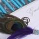 1 Peacock Feather Pen in your choice of colors