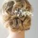 Bridal Hair Comb, Beach Wedding Hair Accessory, Crystal Hair Comb, Wedding Head Piece - New