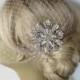 Birdcage Veil and a Bridal Hair Comb 2 Items Bridal Headpiece,Bridal Hair Comb,Blusher Bird Cage Veil,bridal jewelry,bridal hair accessories