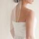 Wedding Veil, Elbow Length Bridal Veil, Tulle Veil, 28 inches- Hannah - Style 7513