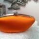 Wedding Clutch - Orange - Dyeable Clutch - Choose From Over 200 Colors - Wedding Handbag - Customize  Color - Bespoke Handbag Clutch Orange