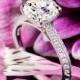 Platinum Vatche 189 Caroline Pave Diamond Engagement Ring