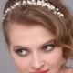 Bridal Headband, Pearl Wedding Headband, Bridal Hair Vine, Tiara, Wedding Hair Accessory, Rhinestone Pearl Headband, Bridal Hair Jewelry