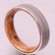 3 day SALE 20% OFF Mens Wood Wedding Band with Titanium Ring