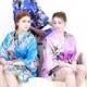 Set of 4 Bridesmaid Satin Robes, Kimono Robe, Fast Shipping from New York, Regular and Plus Size Robe