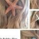 Starfish Bobby Pins, perfect for Brides, Bridemaids, Flower girls, Set of 2