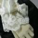 Satin Ivory Cuff with Chantilly Lace