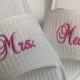 7- Spa Slippers Bride, Maid of Honor, Bridesmaids, Mother of Bride, Mother of Groom Monogram Gifts