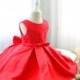Super Cute Infant&Baby Red Christmas Dress, Sleeveless Toddler Thanksgiving Dress, Baby Glitz Pageant Dress, PD101-1