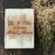 Distressed wedding ring box MR and MRS wedding ring pillow ring holder Custom order Personalized Ring Bearer Box Rustic