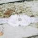 White Lace Headband Diamond Rhinestone -  Flower Girl - Newborn Infant Baby Toddler Girls Adult Wedding Baptism