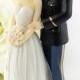 Army Wedding Cake Topper - Caucasian Bride and Groom - 702231/702220