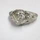 Vintage European Cut Diamond Engagement Ring