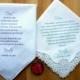 Wedding Handkerchief-PRINTED-Set of 2 CUSTOMIZED-Mother of the Bride-Father of the Bride-Wedding Hankerchief-Wedding Gift-Parents Gift-favor