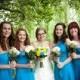 Turquoise Blue Wrap Twist Knee Length Dress...67 Colors... Bridesmaids, Wedding, Honeymoon, Tropical,  Vacation