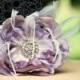 Pin, Hair Clip, Comb Amethyst Purple Flower. Big Day Sophisticated Bride Bridesmaid, Bridal Floral Fashion, Preppy Teen Rhinestone Statement