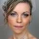 Wedge Birdcage Veil (Free U.S. Shipping) - wedding, french veil, russian veil, ivory, white