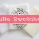 Tulle swatches, Soft Tulle samples for wedding veils in white, light ivory and ivory to match with the colour of your wedding dress
