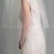 Lace Juliet Cap and Blusher with Detachable Long Tulle Bridal Veil, 1920s Inspired Bridal Veil, Wedding Cap Veil