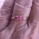 vintage genuine ruby designer signed gold vermeil wedding engagement sterling ring
