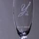 Personalized Champagne Glass, Mr and Mrs Wedding Toasting Glass, Custom Engraved Champagne Flute