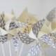 Wedding favor rustic -12 Mini Pinwheels Autumn leaf (Custom orders welcomed)