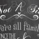Wedding Chalkboard Sign Printable Choose a seat not a side we're all family once the knot is tied Wedding Decor, diy, rustic, chic, ceremony