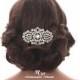 Swarovski crystal GOLD bridal comb Rhinestone wedding hair comb Vintage hair comb Crystal hairpiece Wedding headpiece Bridal accessory 5179G