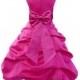 Fuchsia Hot pink Flower Girl Dress tiebow sash pageant wedding bridal recital children bridesmaid toddler childs 2 4 6 8 10 12 14 16 #808