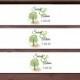 100 Tree Rustic Wedding Invitation Belly Bands Wraps.