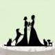 Mrs & Mrs Cake Topper, Custom Wedding Cake Topper, Same sex wedding, Cake Decor,Wedding Cake Topper Silhouette, gay wedding