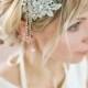 Vintage Style Bridal Hairband, Gatsby 1920s Pearl Hairband, Gold Bridal Crystal Headpiece, Deco Flapper Headband, Wedding Hairband - 'MILA'
