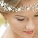 Bohemian Wedding Headpiece, Bridal Hair vine, Wedding hair accessories, Bridal headband, Flower headband, Bridal halo, Boho headpiece