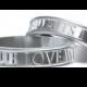 Christian Purity Rings Set True Love Waits Custom Made in 18K Gold, Made in Your Size R5001
