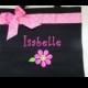 Flower Girl Tote Bags Personalized with bow. Embroidered You choose the colors. Adorable
