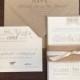 Vintage Wedding Invitation Suite // Rustic and Vintage // Twine and Burlap // Purchase this Deposit to Get Started