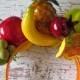 Tropical Fruits and Orchids Headband - Carmen Miranda style -
