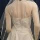 Angel Cut Wedding Veil accented with scattered Swarovksi Rhinestones