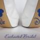 Disney Inspired We Did Shoe Stickers You Pick Color Sparkly Vinyl Wedding Shoe Decals