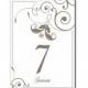 Table Numbers Wedding Table Numbers Printable Table Cards Download Elegant Table Numbers Floral Gray Table Numbers Digital (Set 1-20)