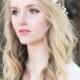 Bridal flower crown, ivory flower head piece, wedding wreath, ivory headpiece, rustic woodland hair band -Forget me not