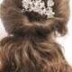 Wedding hair comb flower Bridal hair accessory vintage bridal hair comb pearl Wedding hair jewelry Bridal hair pieces Wedding Headpieces